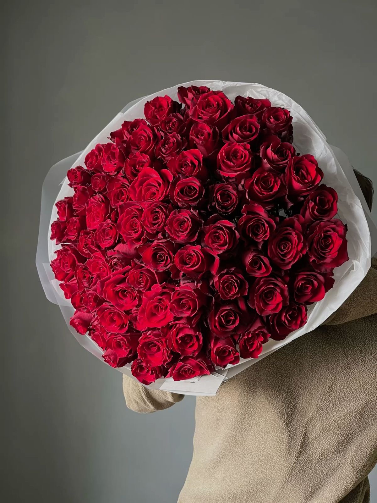 101 красная роза